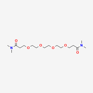 molecular formula C16H32N2O6 B14633994 N~1~,N~1~,N~16~,N~16~-Tetramethyl-4,7,10,13-tetraoxahexadecane-1,16-diamide CAS No. 55359-48-3