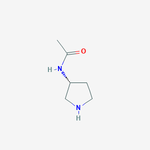 molecular formula C6H12N2O B146340 (3R)-(+)-3-Acetamidopyrrolidine CAS No. 131900-62-4