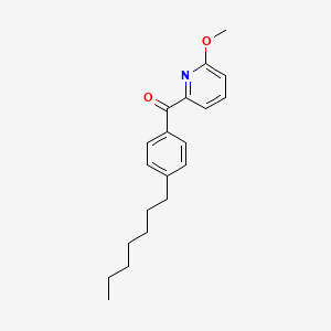 molecular formula C20H25NO2 B1463402 2-(4-Heptylbenzoyl)-6-methoxypyridine CAS No. 1187171-40-9