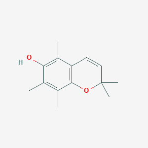 molecular formula C14H18O2 B14634027 2,2,5,7,8-Pentamethyl-2H-1-benzopyran-6-ol CAS No. 56306-89-9