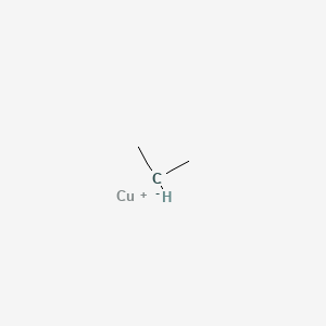 molecular formula C3H7Cu B14634105 Copper, (1-methylethyl)- CAS No. 55883-86-8