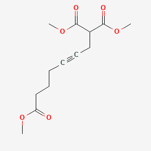 molecular formula C13H18O6 B14634128 Trimethyl hept-3-yne-1,1,7-tricarboxylate CAS No. 53429-44-0