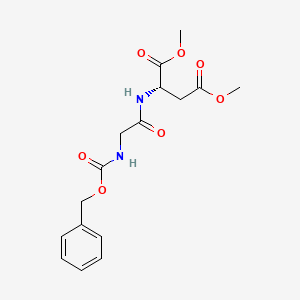 molecular formula C16H20N2O7 B14634144 dimethyl (2S)-2-[[2-(phenylmethoxycarbonylamino)acetyl]amino]butanedioate CAS No. 53880-83-4