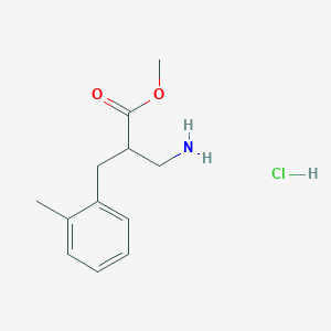 Methyl 3-amino-2-[(2-methylphenyl)methyl]propanoate hydrochloride