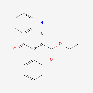 molecular formula C19H15NO3 B14634237 Ethyl 2-cyano-4-oxo-3,4-diphenylbut-2-enoate CAS No. 54525-41-6