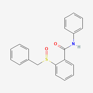 molecular formula C20H17NO2S B14634254 N-Phenyl-2-(phenylmethanesulfinyl)benzamide CAS No. 54705-27-0