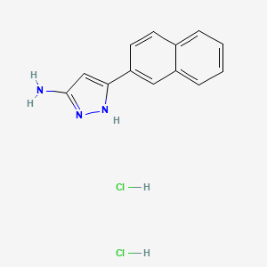 5-(naphthalen-2-yl)-1H-pyrazol-3-amine dihydrochloride