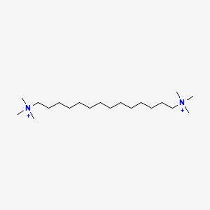molecular formula C20H46N2+2 B14634301 n,n,n,n',n',n'-Hexamethyltetradecane-1,14-diaminium CAS No. 52767-75-6