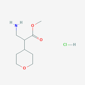 Methyl 3-amino-2-(oxan-4-yl)propanoate hydrochloride