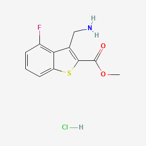 Methyl 3-(aminomethyl)-4-fluoro-1-benzothiophene-2-carboxylate hydrochloride