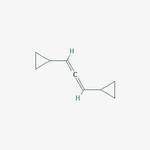 molecular formula C9H12 B14634329 Cyclopropane, 1,1'-(1,2-propadiene-1,3-diyl)bis- CAS No. 53432-86-3