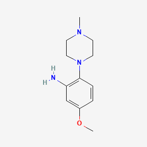 molecular formula C12H19N3O B1463437 5-Methoxy-2-(4-methylpiperazin-1-yl)aniline CAS No. 1239788-16-9
