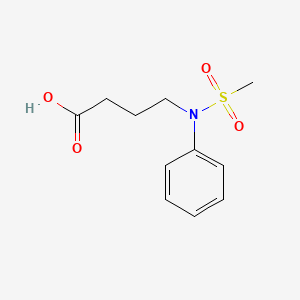 4-[(Methylsulfonyl)(phenyl)amino]butanoic acid
