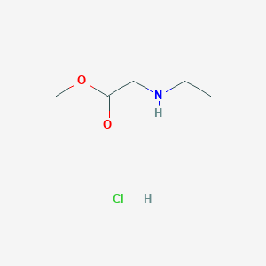 molecular formula C5H12ClNO2 B1463446 Methyl 2-(ethylamino)acetate hydrochloride CAS No. 1121527-61-4