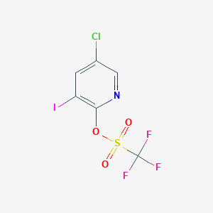 molecular formula C6H2ClF3INO3S B1463453 5-Chloro-3-iodopyridin-2-yl trifluoromethanesulfonate CAS No. 1261365-87-0