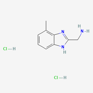 (4-Methyl-1H-benzo[d]imidazol-2-yl)methanamine dihydrochloride