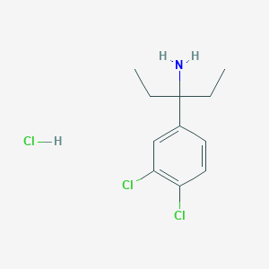3-(3,4-Dichlorophenyl)pentan-3-amine hydrochloride