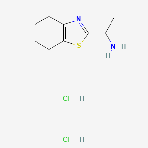 1-(4,5,6,7-Tetrahydro-1,3-benzothiazol-2-yl)ethan-1-amine dihydrochloride