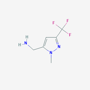 [1-Methyl-3-(trifluoromethyl)pyrazol-5-yl]methylamine