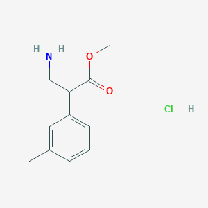 Methyl 3-amino-2-(3-methylphenyl)propanoate hydrochloride
