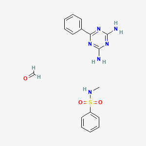 molecular formula C17H20N6O3S B14634769 formaldehyde;N-methylbenzenesulfonamide;6-phenyl-1,3,5-triazine-2,4-diamine CAS No. 54307-02-7