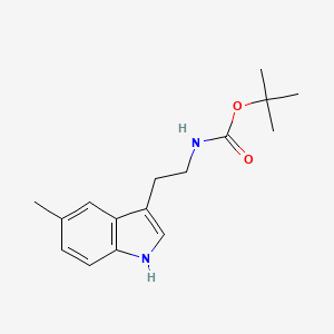 molecular formula C16H22N2O2 B1463477 tert-butyl [2-(5-methyl-1H-indol-3-yl)ethyl]carbamate CAS No. 1228552-55-3