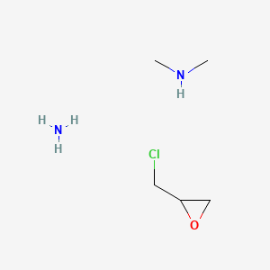 molecular formula C5H15ClN2O B14634780 azane;2-(chloromethyl)oxirane;N-methylmethanamine CAS No. 52722-38-0