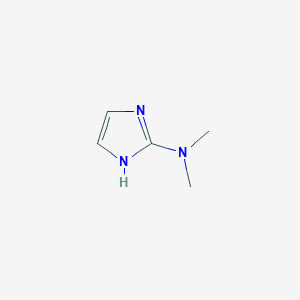 molecular formula C5H9N3 B14634830 1H-Imidazol-2-amine, N,N-dimethyl- CAS No. 57166-47-9