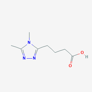 molecular formula C8H13N3O2 B1463484 4-(dimethyl-4H-1,2,4-triazol-3-yl)butanoic acid CAS No. 1249819-92-8