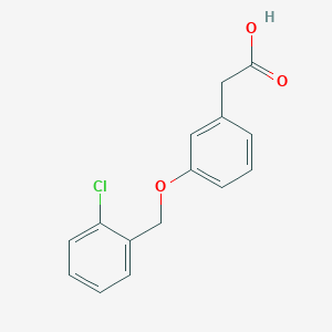 2-{3-[(2-Chlorophenyl)methoxy]phenyl}acetic acid