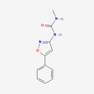 molecular formula C11H11N3O2 B14634866 N-Methyl-N'-(5-phenyl-1,2-oxazol-3-yl)urea CAS No. 55807-53-9