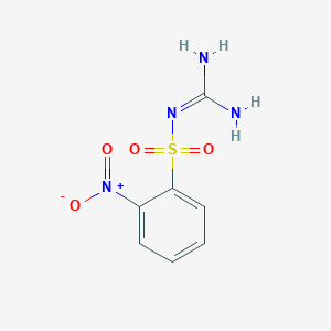 molecular formula C7H8N4O4S B14634868 N-Diaminomethylene-2-nitro-benzenesulfonamide CAS No. 56519-43-8