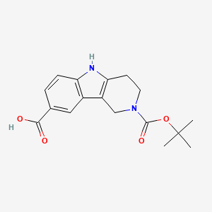 2-(Tert-butoxycarbonyl)-2,3,4,5-tetrahydro-1H-pyrido[4,3-B]indole-8-carboxylic acid