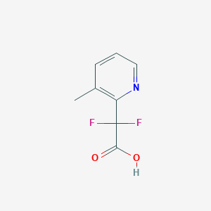 molecular formula C8H7F2NO2 B1463489 Difluoro(3-methylpyridin-2-yl)acetic acid CAS No. 1215474-10-4