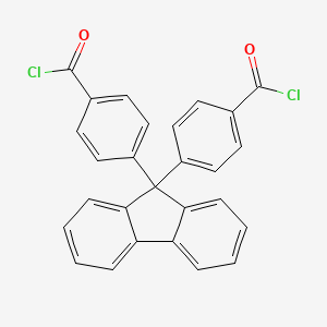 molecular formula C27H16Cl2O2 B14634896 4,4'-(9H-Fluorene-9,9-diyl)dibenzoyl chloride CAS No. 54941-52-5