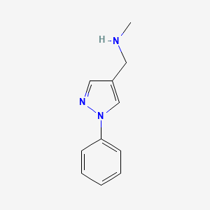 N-Methyl-1-(1-phenyl-1H-pyrazol-4-YL)methanamine