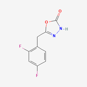 5-[(2,4-Difluorophenyl)methyl]-1,3,4-oxadiazol-2-ol