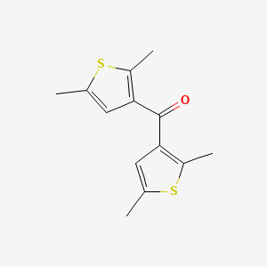 molecular formula C13H14OS2 B14634971 Bis(2,5-dimethylthiophen-3-yl)methanone CAS No. 57248-16-5