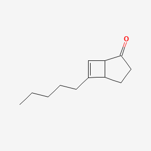 molecular formula C12H18O B14635023 6-Pentylbicyclo[3.2.0]hept-6-EN-2-one CAS No. 54396-50-8