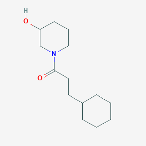 3-Cyclohexyl-1-(3-hydroxypiperidin-1-yl)propan-1-one
