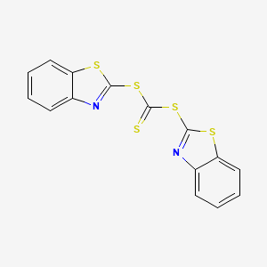 molecular formula C15H8N2S5 B14635099 Bis[(1,3-benzothiazol-2-yl)] carbonotrithioate CAS No. 52739-89-6