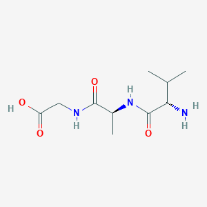 molecular formula C10H19N3O4 B14635119 L-Valyl-L-alanylglycine CAS No. 54769-86-7