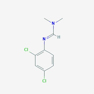 molecular formula C9H10Cl2N2 B14635137 N'-(2,4-Dichlorophenyl)-N,N-dimethylmethanimidamide CAS No. 53666-36-7
