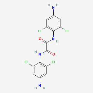 molecular formula C14H10Cl4N4O2 B14635138 N~1~,N~2~-Bis(4-amino-2,6-dichlorophenyl)ethanediamide CAS No. 55426-30-7