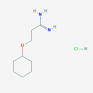 3-(Cyclohexyloxy)propanimidamide hydrochloride
