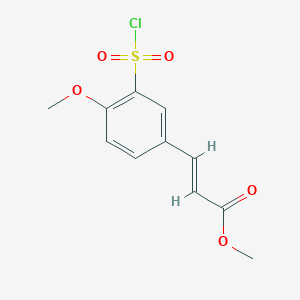 Methyl 3-[3-(chlorosulfonyl)-4-methoxyphenyl]prop-2-enoate