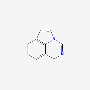 molecular formula C10H8N2 B14635215 1H-Pyrrolo[3,2,1-IJ]quinazoline CAS No. 56088-56-3