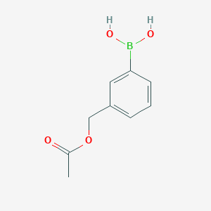 molecular formula C9H11BO4 B1463522 3-(乙酰氧基甲基)苯硼酸 CAS No. 935701-04-5