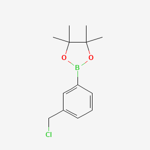molecular formula C13H18BClO2 B1463523 2-(3-(氯甲基)苯基)-4,4,5,5-四甲基-1,3,2-二氧杂硼环丁烷 CAS No. 1073353-44-2
