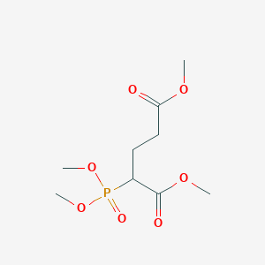 molecular formula C9H17O7P B14635236 Dimethyl 2-(dimethoxyphosphoryl)pentanedioate CAS No. 55499-18-8
